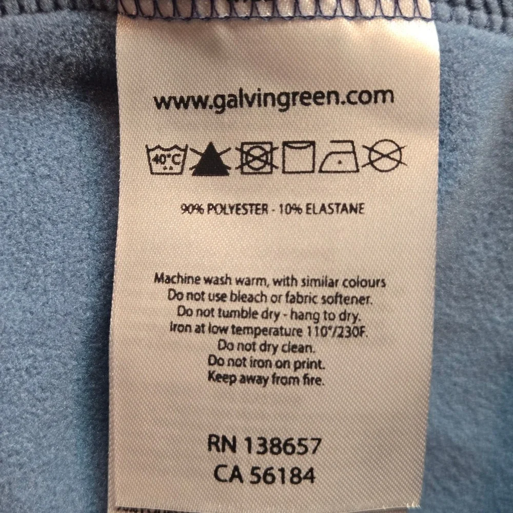 Galvin Green Mens Golf Vest Gray Navy Blue Full Zip Mock Neck Performance Size M